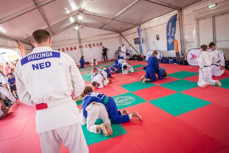 The Hague 2016_OE instruction judo Olympic winner Mark Huizinga