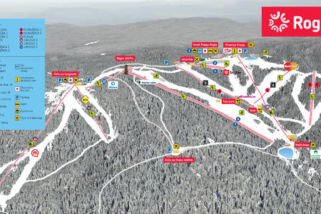 Rogla-map of ski resort
